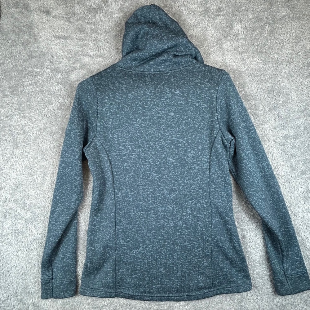 Columbia Castle Peak Pullover Fleece Hoodie Blue Heathered Woman's‎ Small - Picture 5 of 10